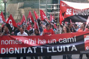 Valencia : unos 800 confederales en las calles de la ciudad