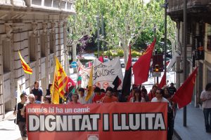 Lleida : crónica y fotos de la manifestación del 1 de maig