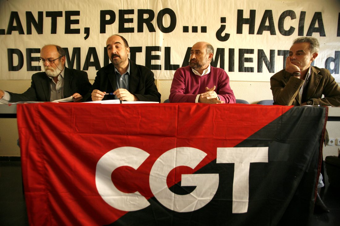 CGT denuncia la política de destrucción y precarización del empleo en el BBVA (13/11/08)