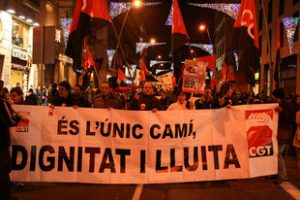 Multitudinaria manifestación en Barcelona el 29 de noviembre para exigir que “la crisis la paguen los ricos”