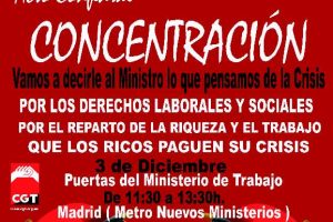 Todas y todos a Madrid : Acto Confederal del 3 de Diciembre.