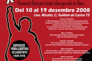 De 10 a 19 de Diciembre : «X Jornades Llibertàries de CGT València»