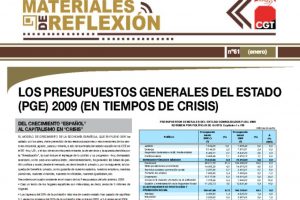 MR 61. Presupuestos Generales del Estado 2009 (En tiempos de crisis)