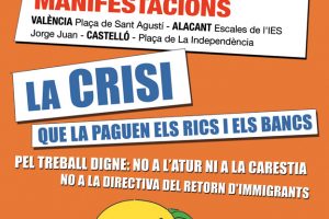 Crónica de la manifestación sobre/contra la crisis en Valencia