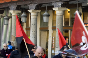 Manifestación en contra del cierre/deslocalización de SITEL-ONO Valladolid