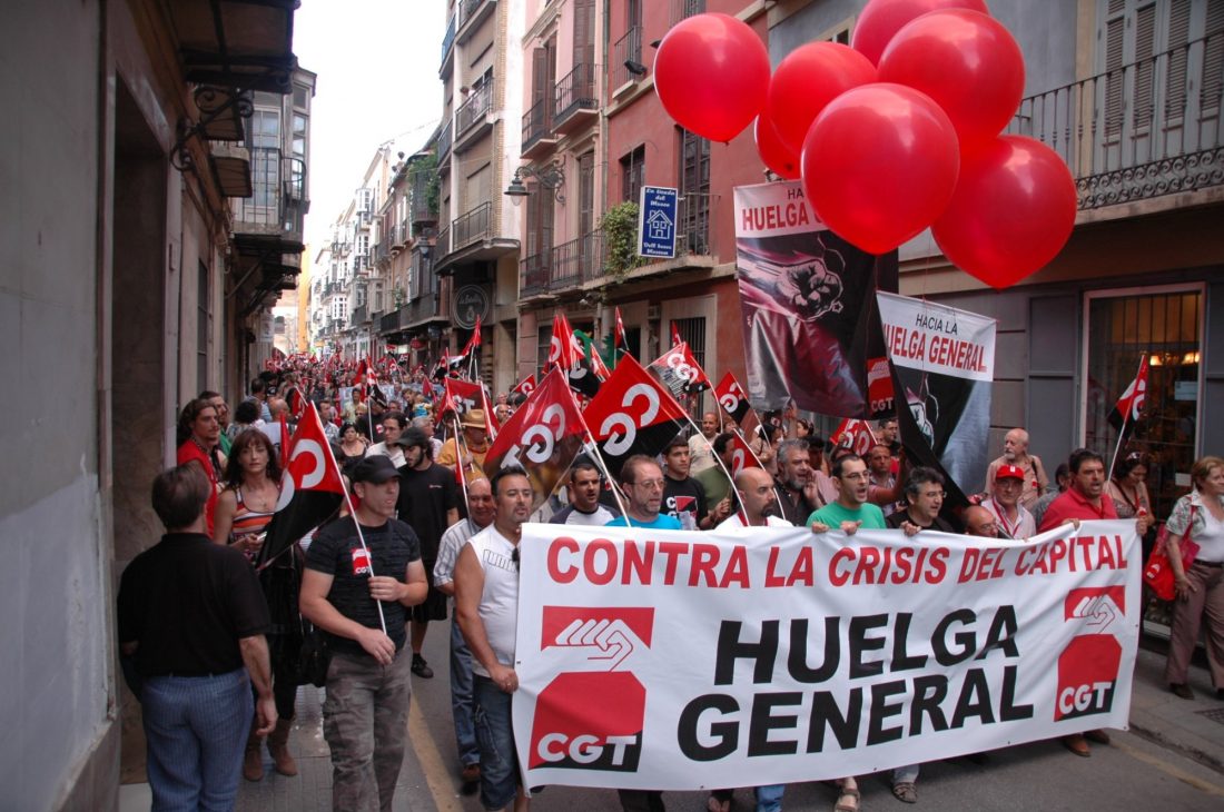 Algunas imágenes de la manifestación de CGT en Málaga (5/VI/2009)