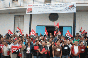 Más de 200 delegados y delegadas de CGT debaten sobre «Iniciativas de Acción contra la Crisis» en Martín de la Jara (Sevilla)