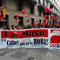 Primero de Mayo de CGT : «A la calle, que ya es hora !» Crónicas e imágenes.