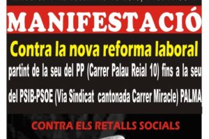 Palma, 8 de Septiembre : Manifestación contra la reforma laboral y los recortes sociales