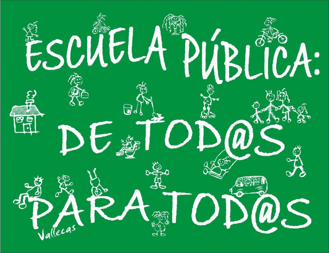 CGT convoca una concentración en Cáceres contra los recortes en educación y en defensa de la Escuela Pública.