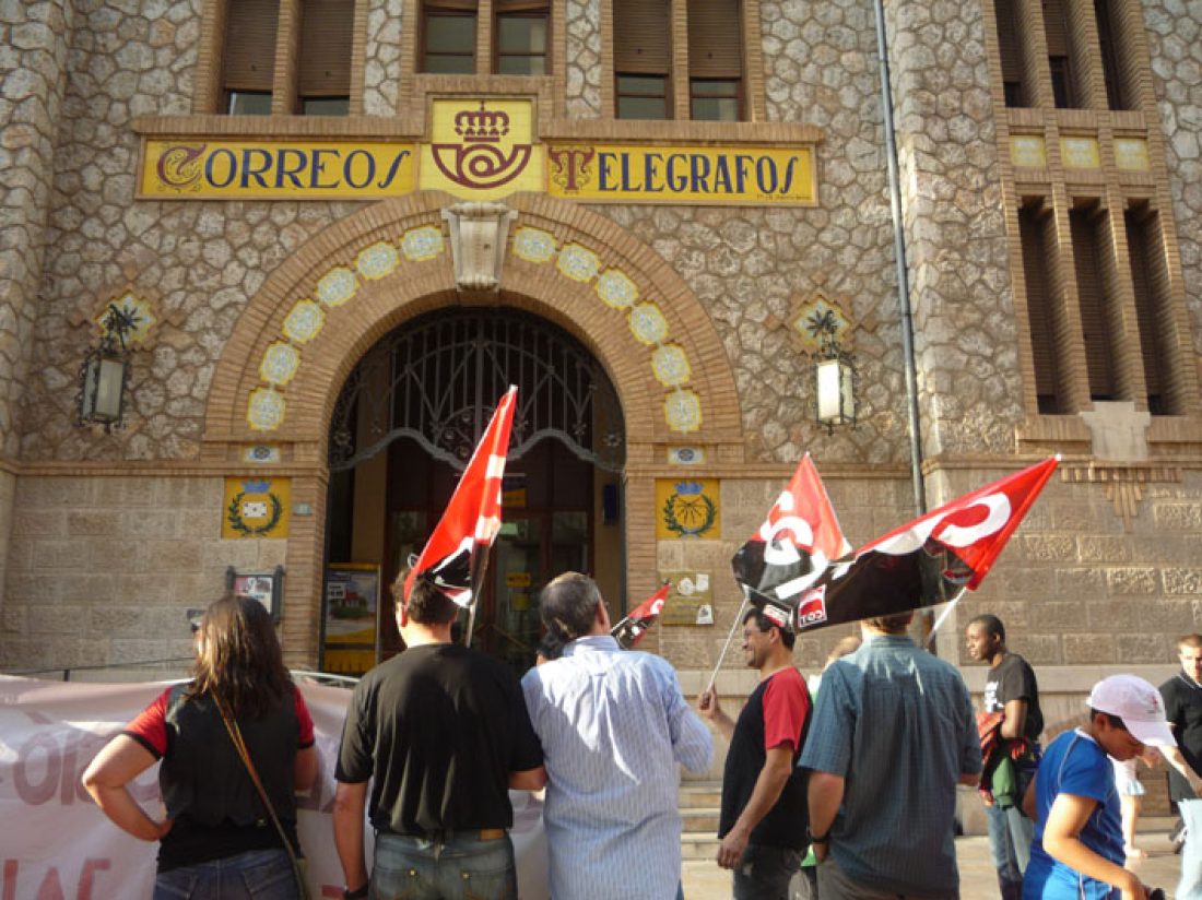 Madrid. Concentración de apoyo contra la represion en Correos