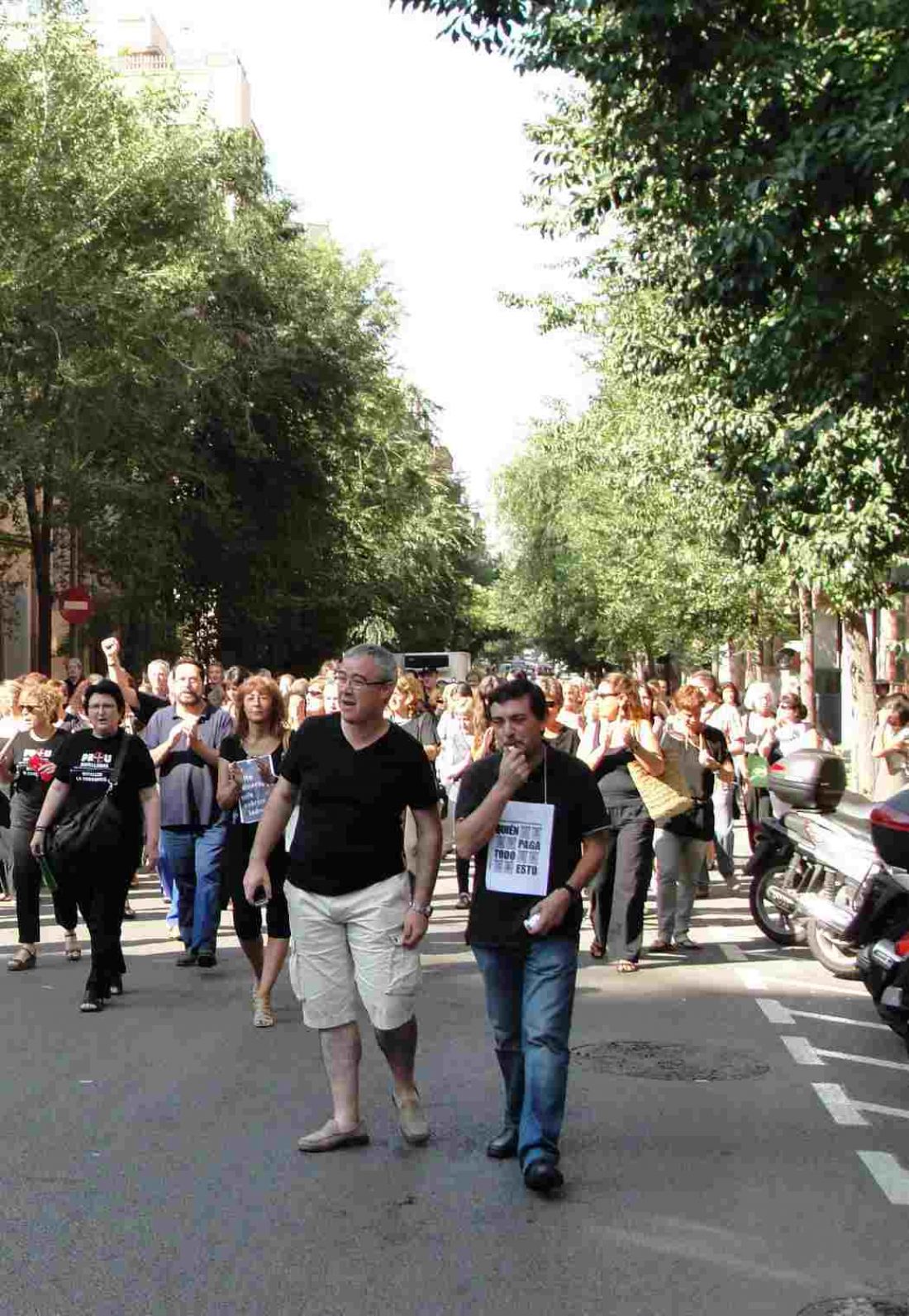 Realizados cortes de tráfico y concentraciones el  viernes 31  agosto en diversos lugares de  Barcelona y l´Hospitalet. Nuevo viernes negro en Barcelona