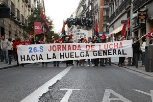 Movilizacion de la CGT Málaga durante todo el mes como preparación de la Huelga General del 31-O