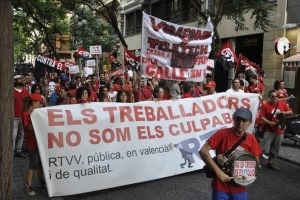 Comunicado del Comité de empresa de RTVV ante las sanciones a 48 trabajadores