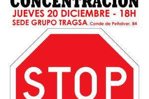 Concentración contra los despidos en Tragsatec