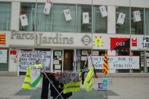 CGT convoca 25 días de paros durante el 2013 en Parcs i Jardins de Barcelona