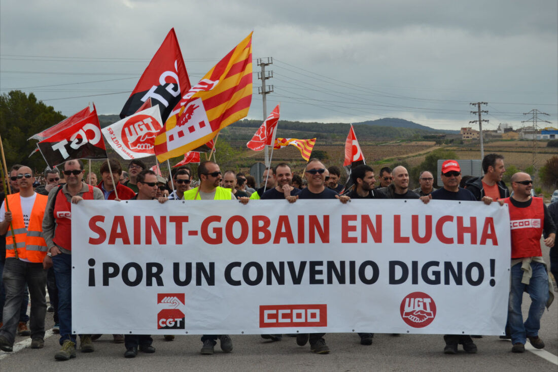 Siguen las huelgas en Saint-Gobain Cristalería S.L.