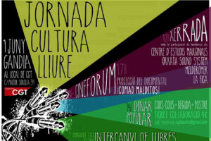 CGT-La Safor organiza la Jornada Cultura Libre