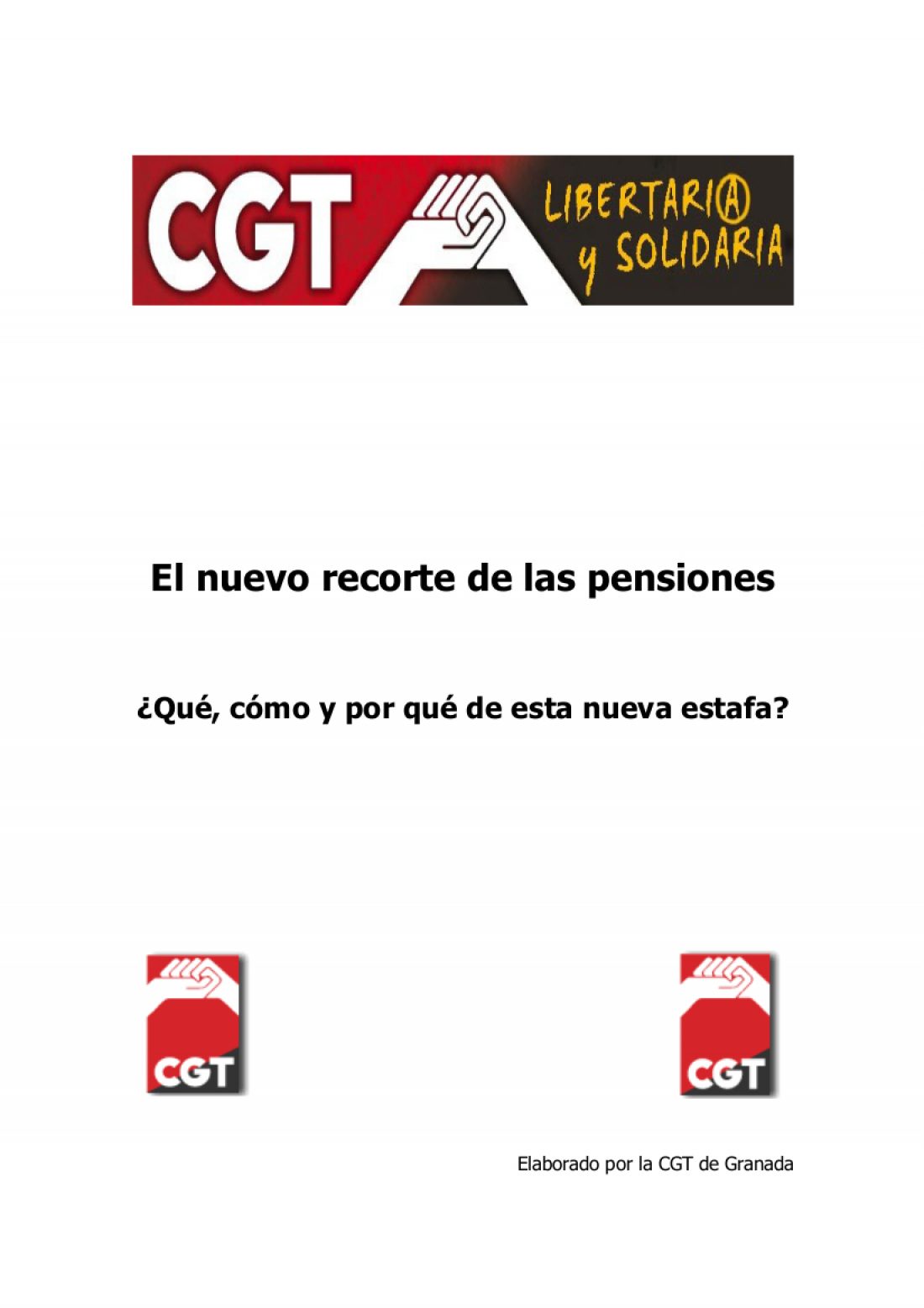 Nuevo recorte de las pensiones.¿Qué, cómo y por qué?