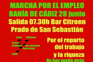 Empieza la Marcha por el Empleo en Cádiz