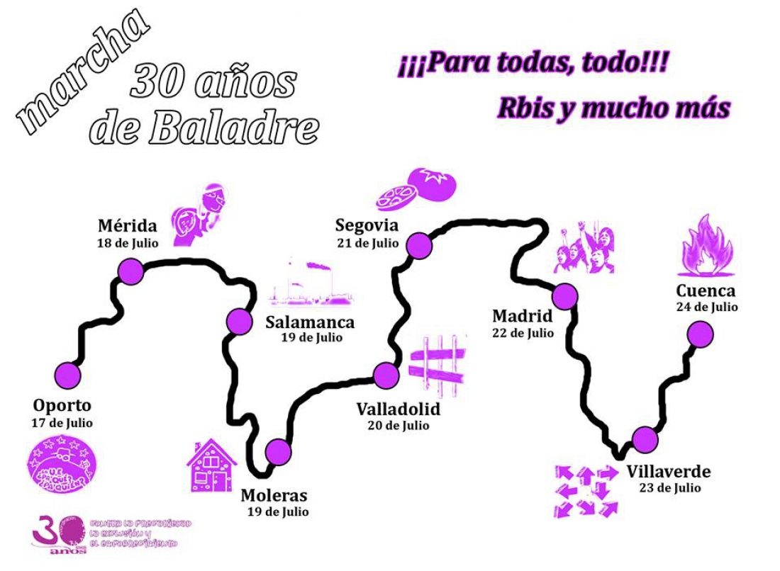 Dos marchas reivindicativas confluirán en la comarca de Villar de Cañas