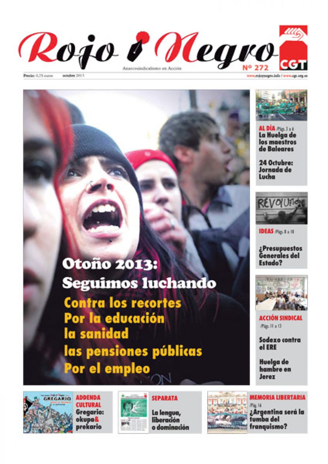 Rojo y Negro Nº 272 – octubre 2013