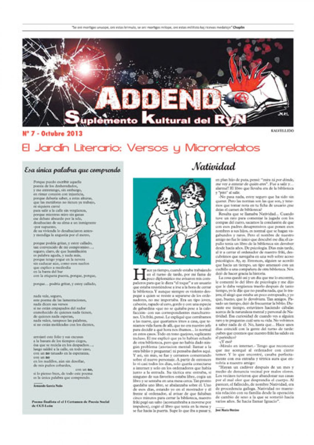 Addenda, suplemento cultural del RyN – Nº 7, octubre 2013