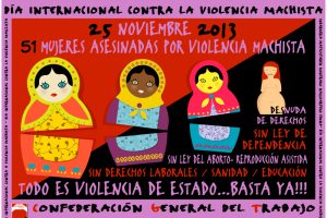 25-11-2013: Día Internacional contra la violencia machista