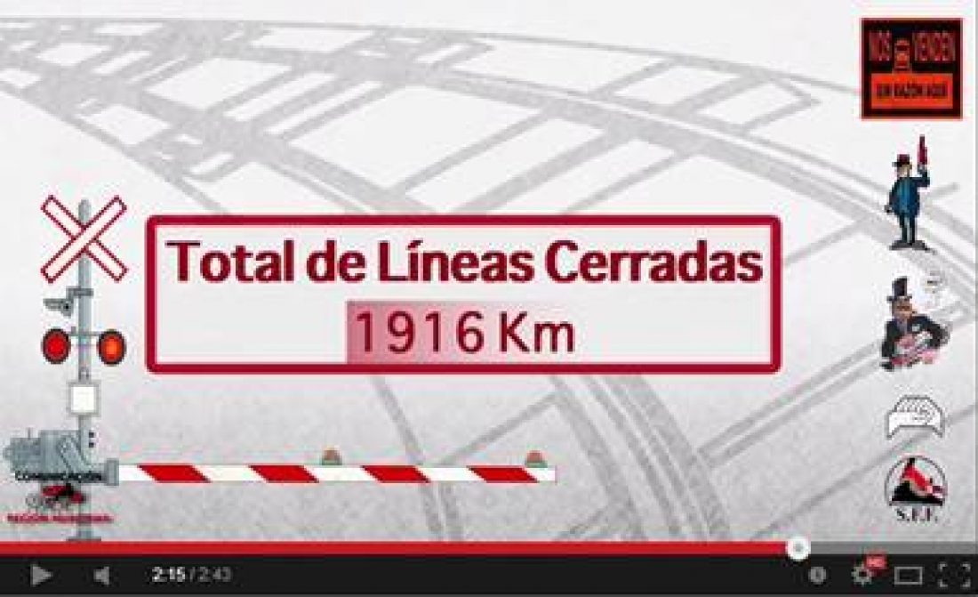 Video: Líneas de ferrocarril cerradas