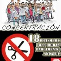 El 18 a las 18.00 horas, todas y todos a las puertas del Parlamento andaluz contra los Presupuestos