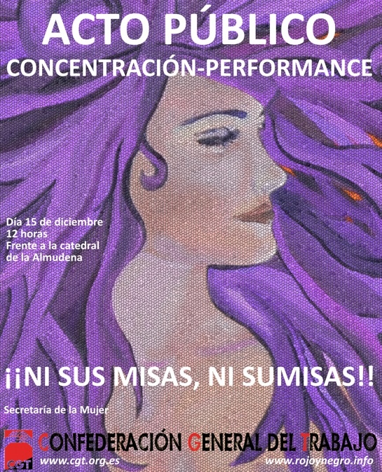 ¡¡¡Ni sus misas, ni sumisas!!!