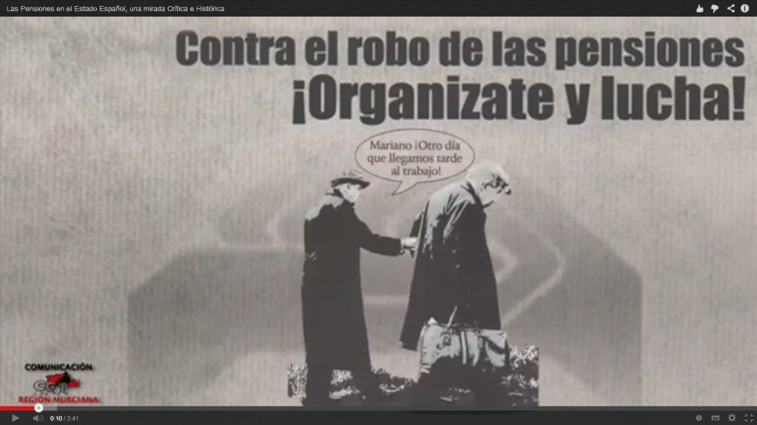 VIDEO: Las Pensiones en el Estado Español. Una Mirada Crítica e Histórica