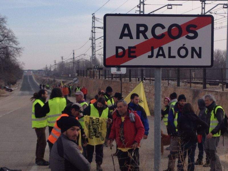 Saliendo de Arcos de Jalón