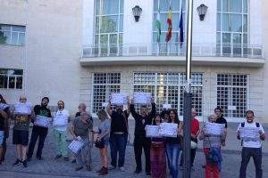 Concentración en Jaen: Carlos y Carmen absolución