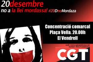 20D: Contra la Ley Mordaza (Convocatorias)