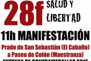 CGT Andalucía se movilizará el 28F y entregará las medallas alternativas de “reconocimiento a la dignidad” de 2015