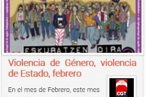 Violencia de Género, violencia de Estado, febrero