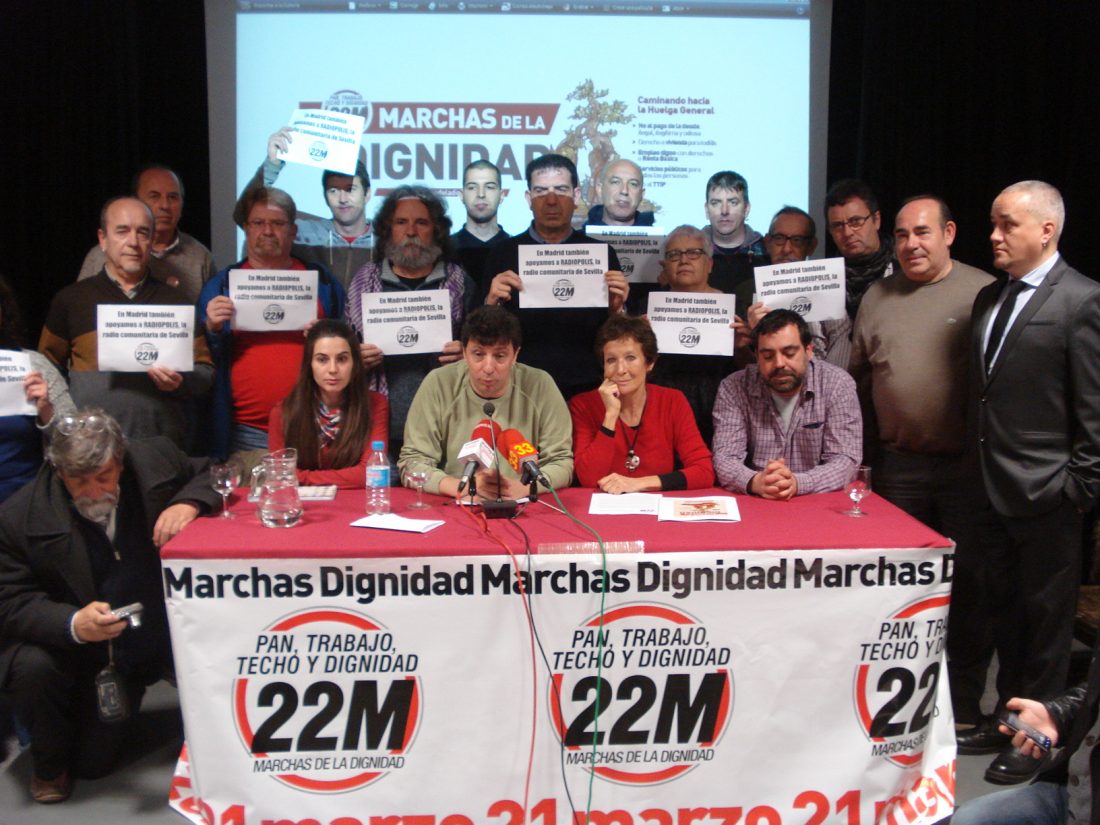 Rueda de prensa: Las Marchas de la Dignidad vuelven el 21 de marzo a Madrid para exigir “Pan, Trabajo, Techo y Dignidad”