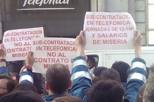 Huelga indefinida a nivel estatal de las subcontratas de Telefonía