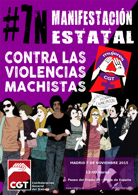 Llamamiento a la manifestación del 7-N contra las violencias machistas