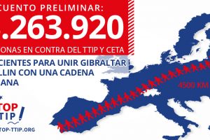 Continúa la recogida de firmas contra el TTIP