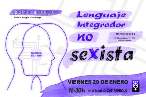 29-e Murcia: Charla-coloquio “Lenguaje Integrador NO Sexista”