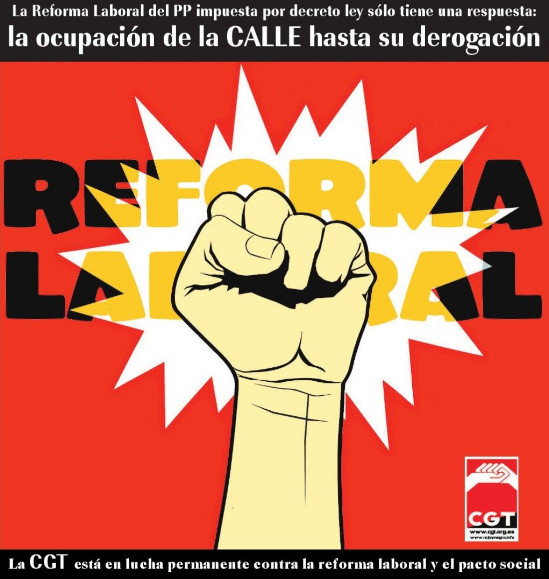 CGT afirma que la conciliación de horarios es imposible sin la derogación de la actual Reforma Laboral