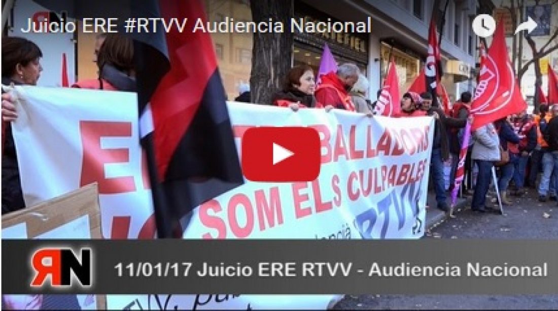 Vídeo: Juicio ERE #RTVV Audiencia Nacional