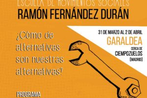 Nos ponemos en marcha para preparar una nueva edición de la Escuela de los Movimientos Sociales Ramón Fernández Durán.