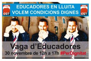 Las educadoras mantienen las huelgas en Educación