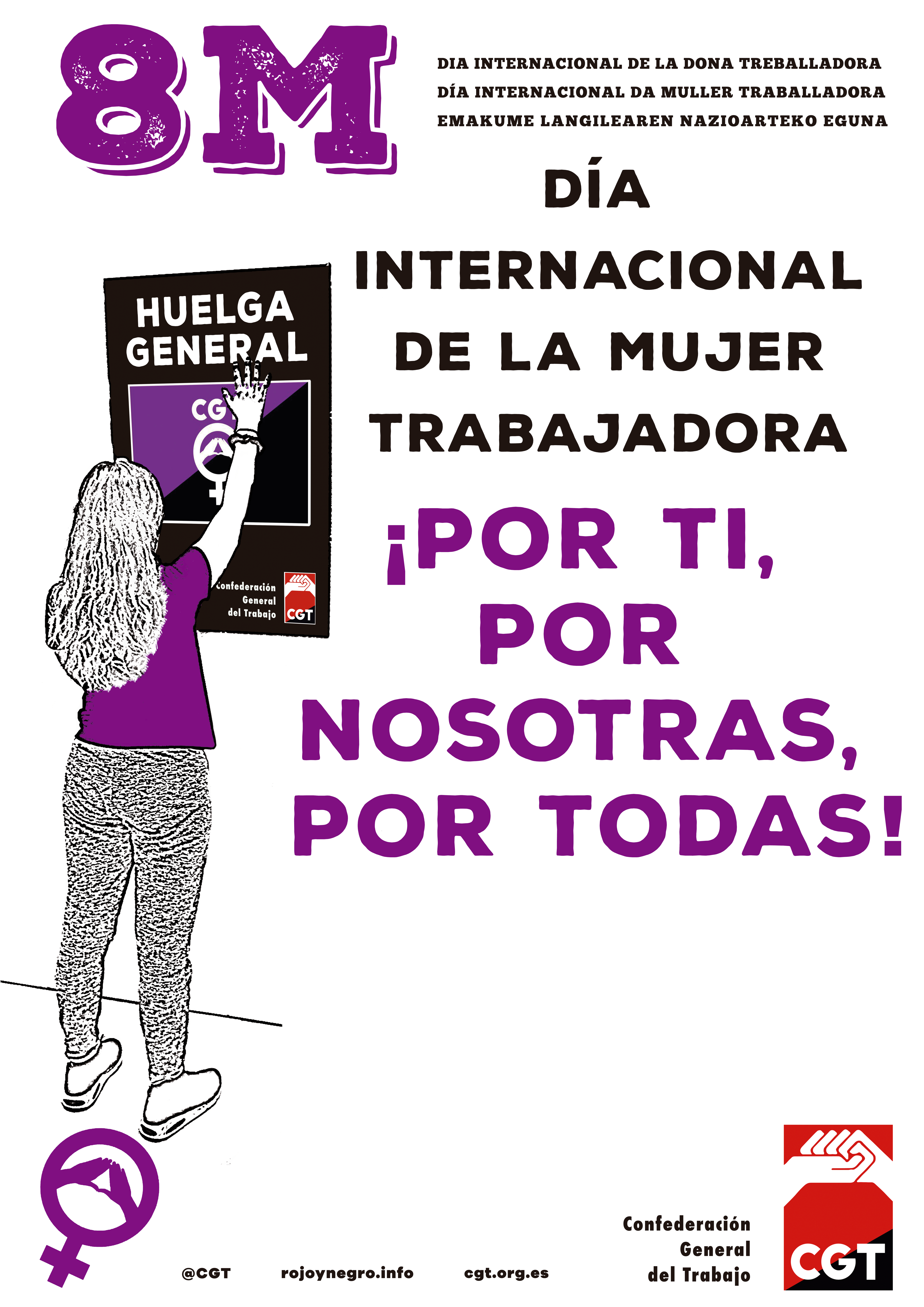 8 de Marzo de 2019 ¡Por ti, por nosotras, por todas! – HUELGA GENERAL