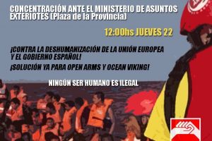 Manifiesto de solidaridad con los inmigrantes y refugiados del Open Arms y del Ocean Viking