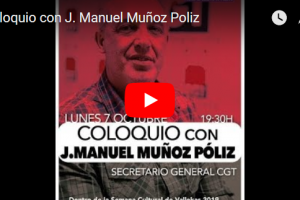 [Vídeo]: Coloquio con J. Manuel Muñoz Poliz