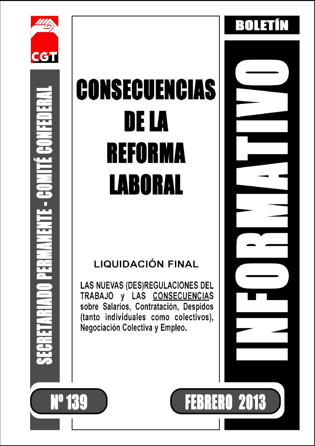 Boletín 139: Consecuencias de la Reforma Laboral